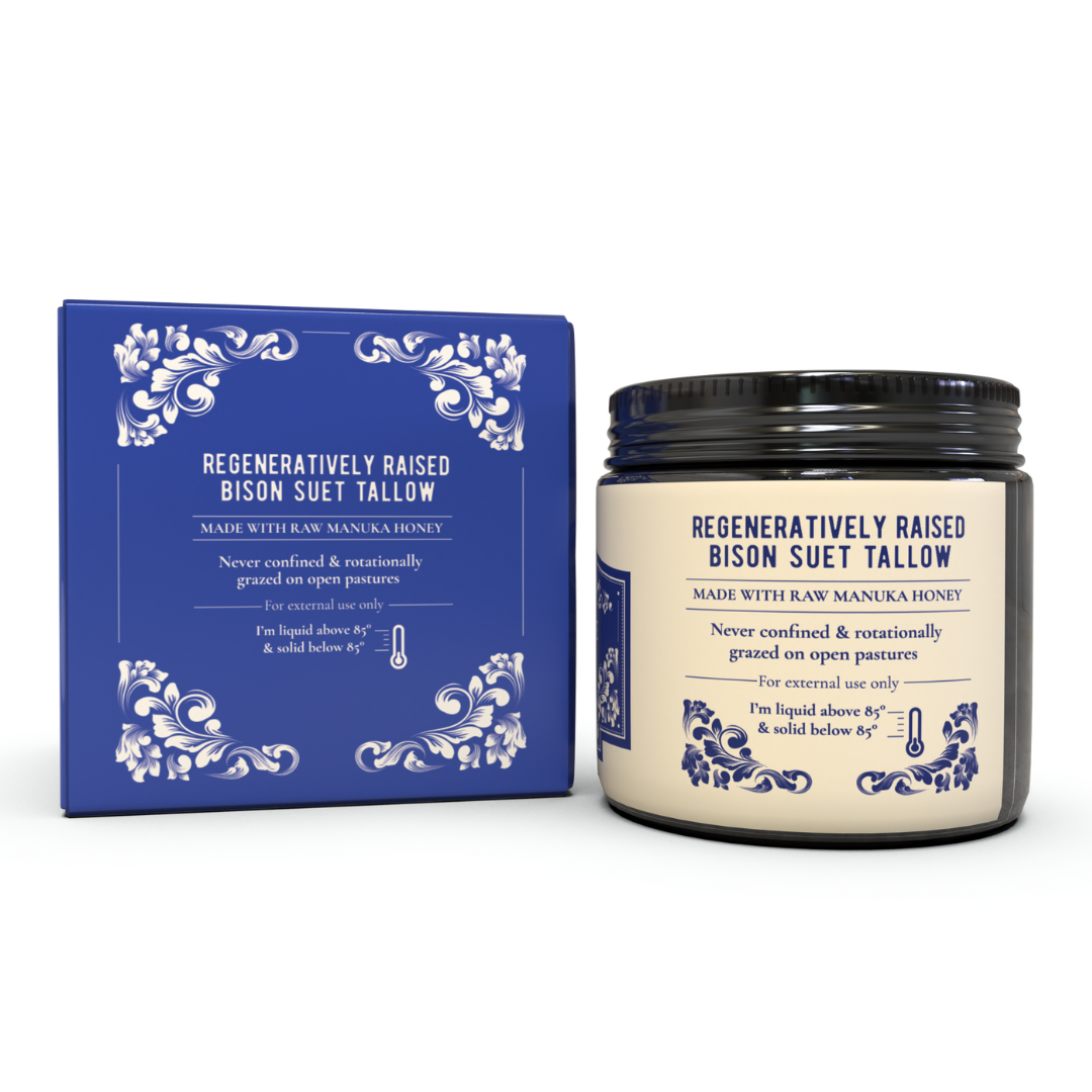 Whipped Bison Tallow & Manuka Honey Moisturizing Balm
