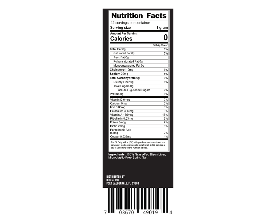 Bison Liver Seasoning Powder - 100% Grass-Fed & Regenerative