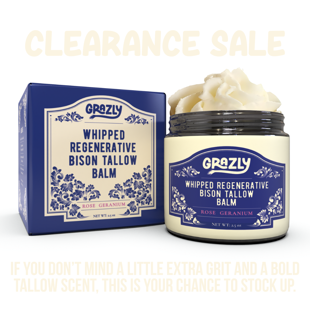 CLEARANCE: Bison Tallow & Manuka Honey Moisturizing Balm
