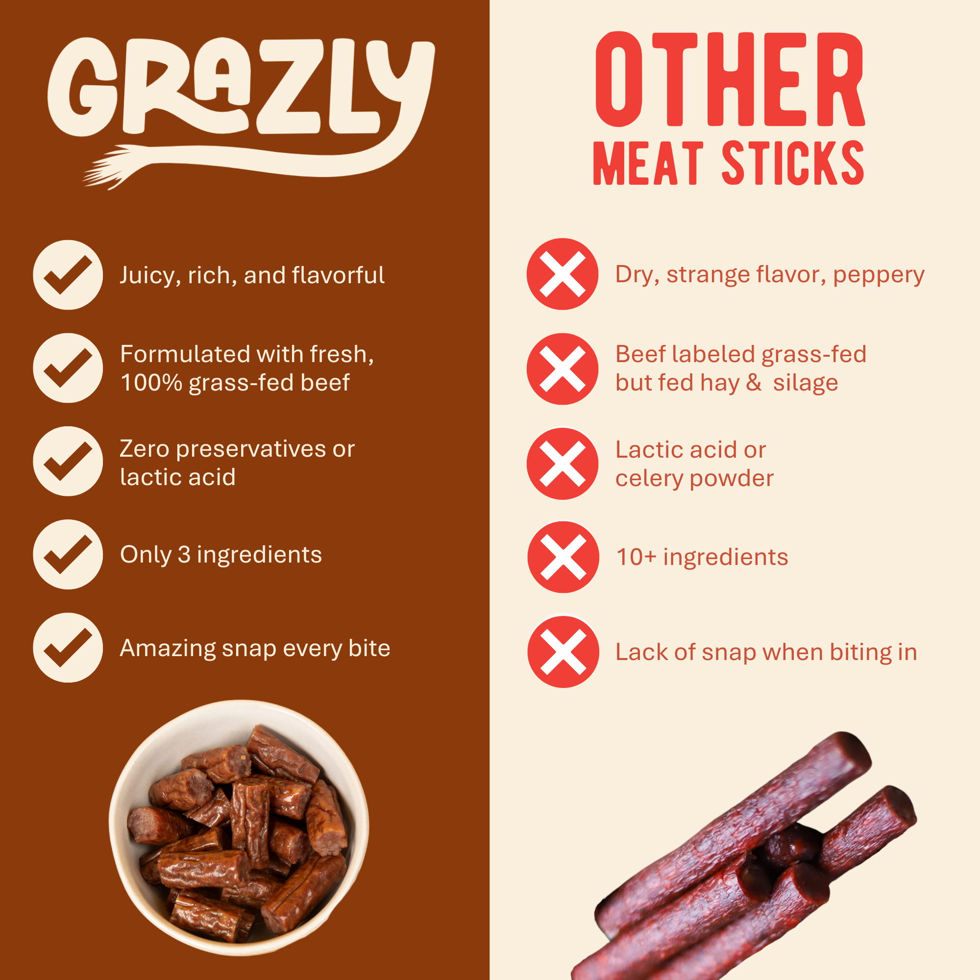 Plain Beef Stick Ends