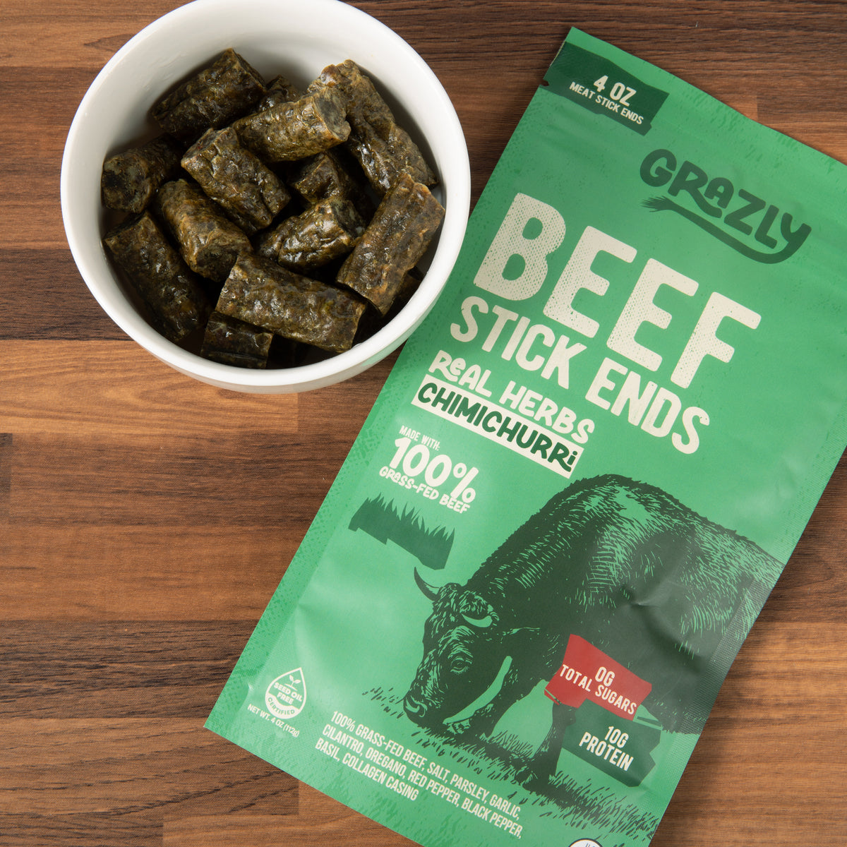 Chimichurri Beef Stick Ends