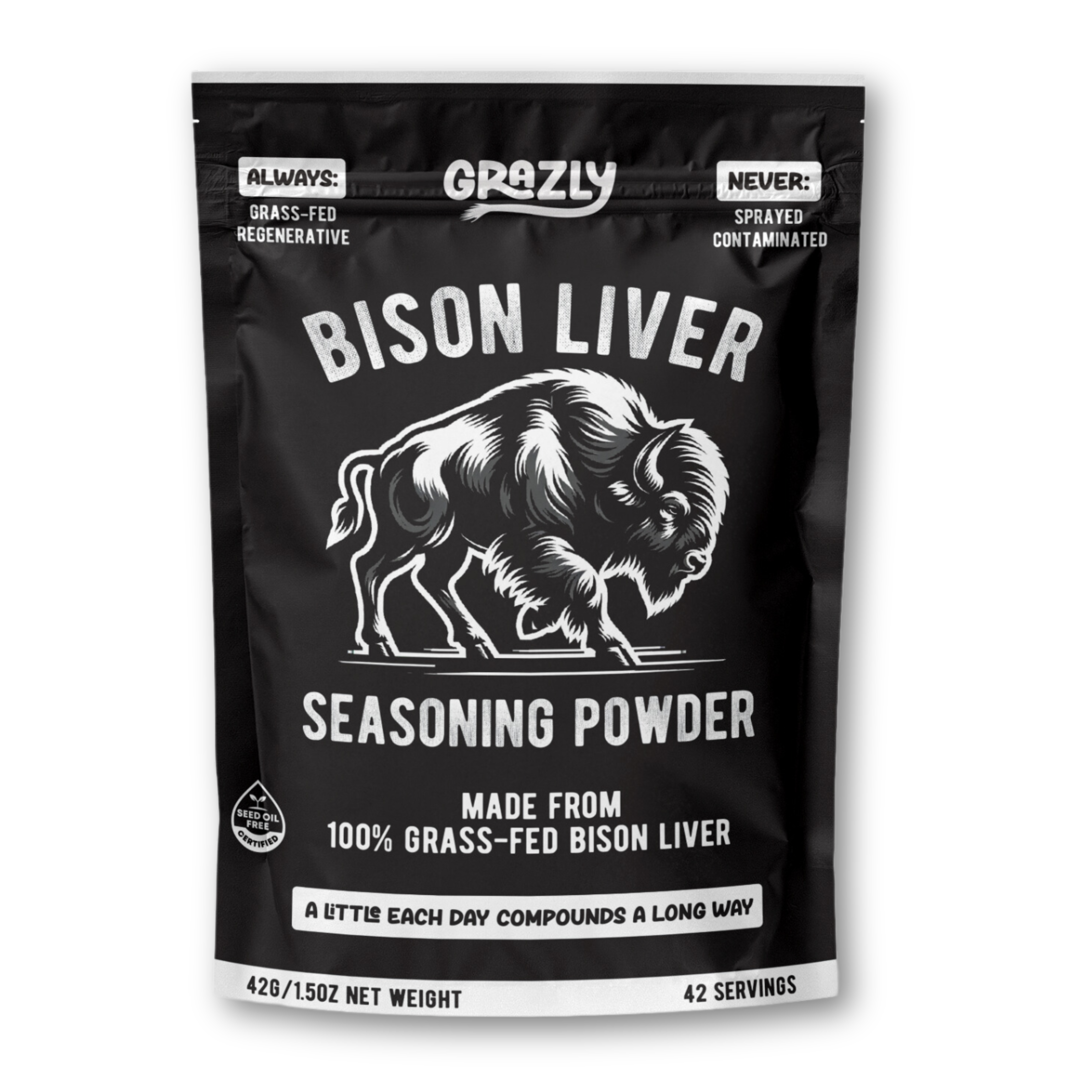 Bison Liver Seasoning Powder - 100% Grass-Fed & Regenerative