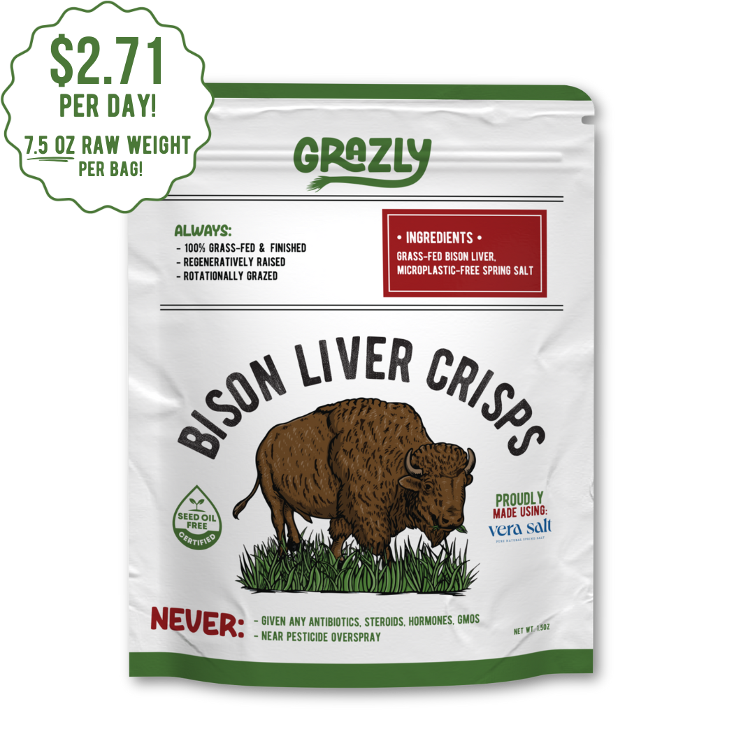 Bison Liver Crisps - 100% Grass-Fed/Finished