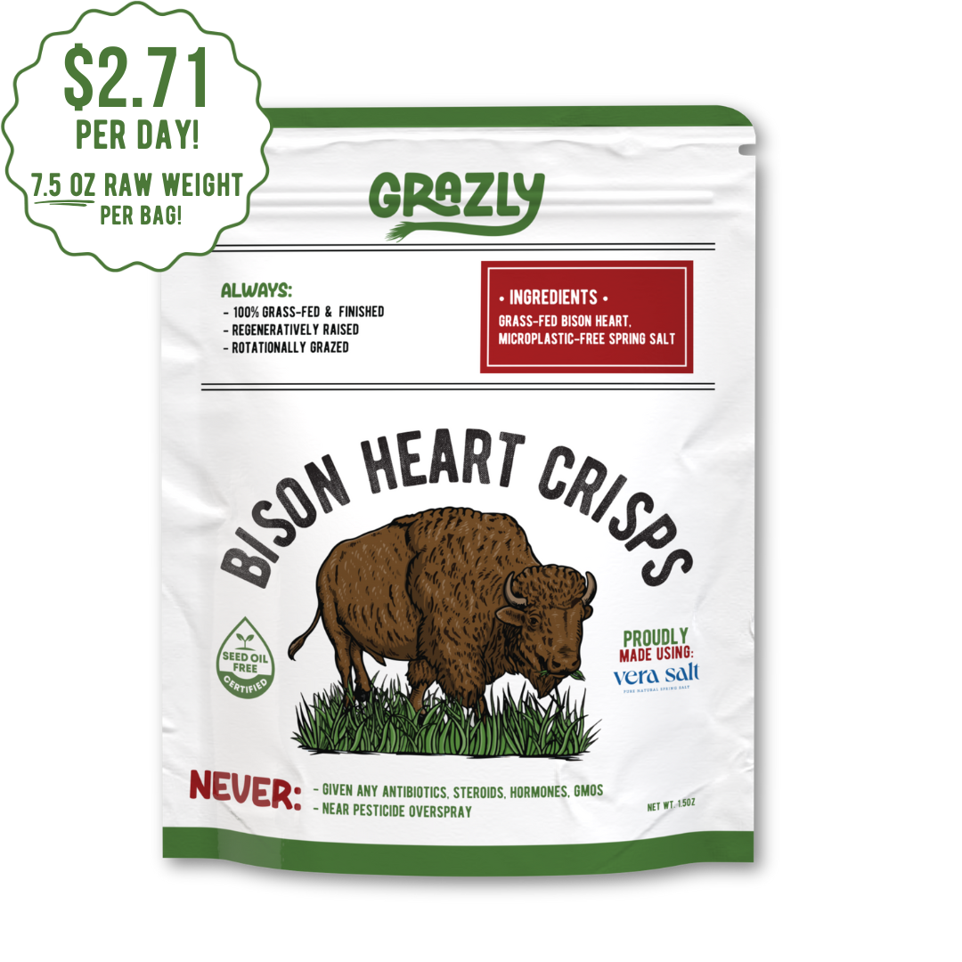 Bison Heart Crisps - 100% Grass-Fed/Finished