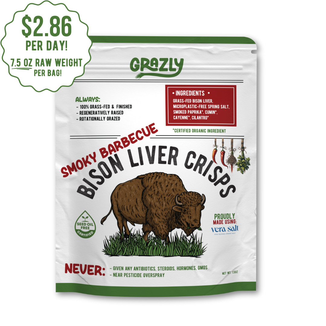 "Smoky Barbecue" Bison Liver Crisps - Organic Spices