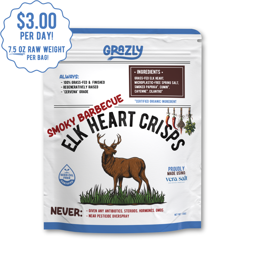 "Smoky Barbecue" Elk Heart Crisps - Organic Spices