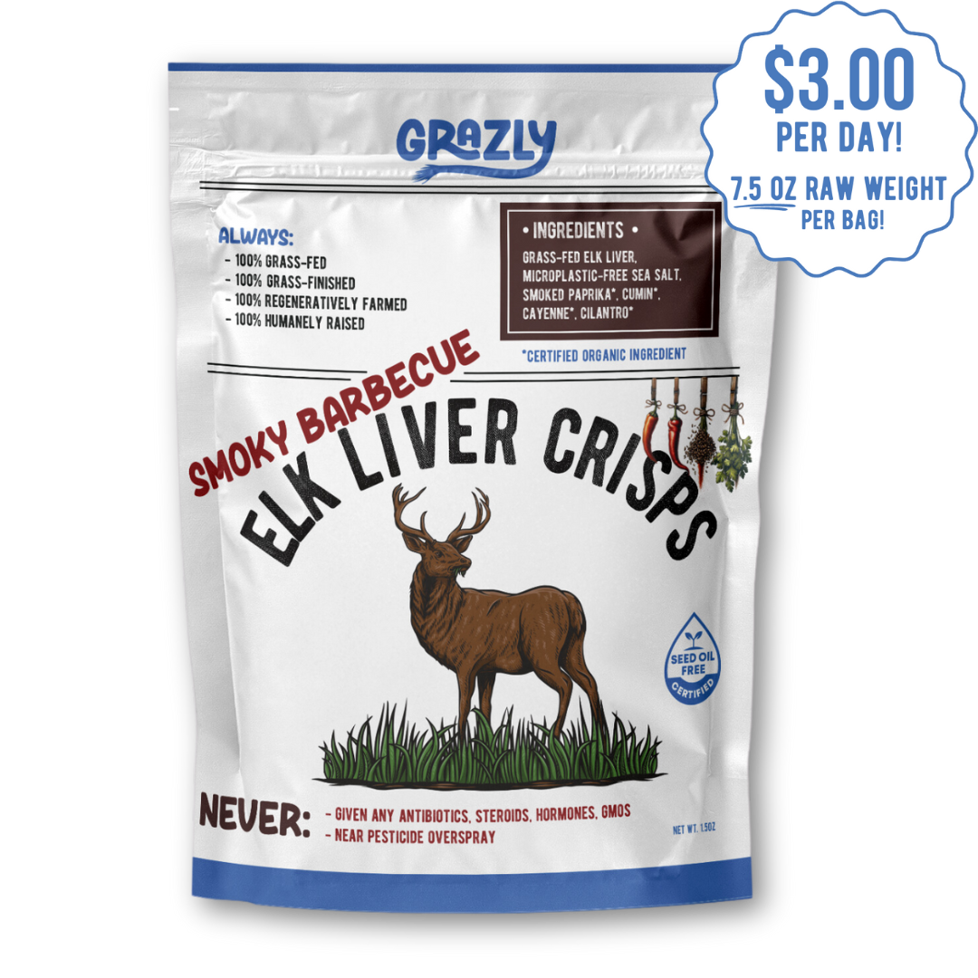 "Smoky Barbecue" Elk Liver Crisps - Organic Spices