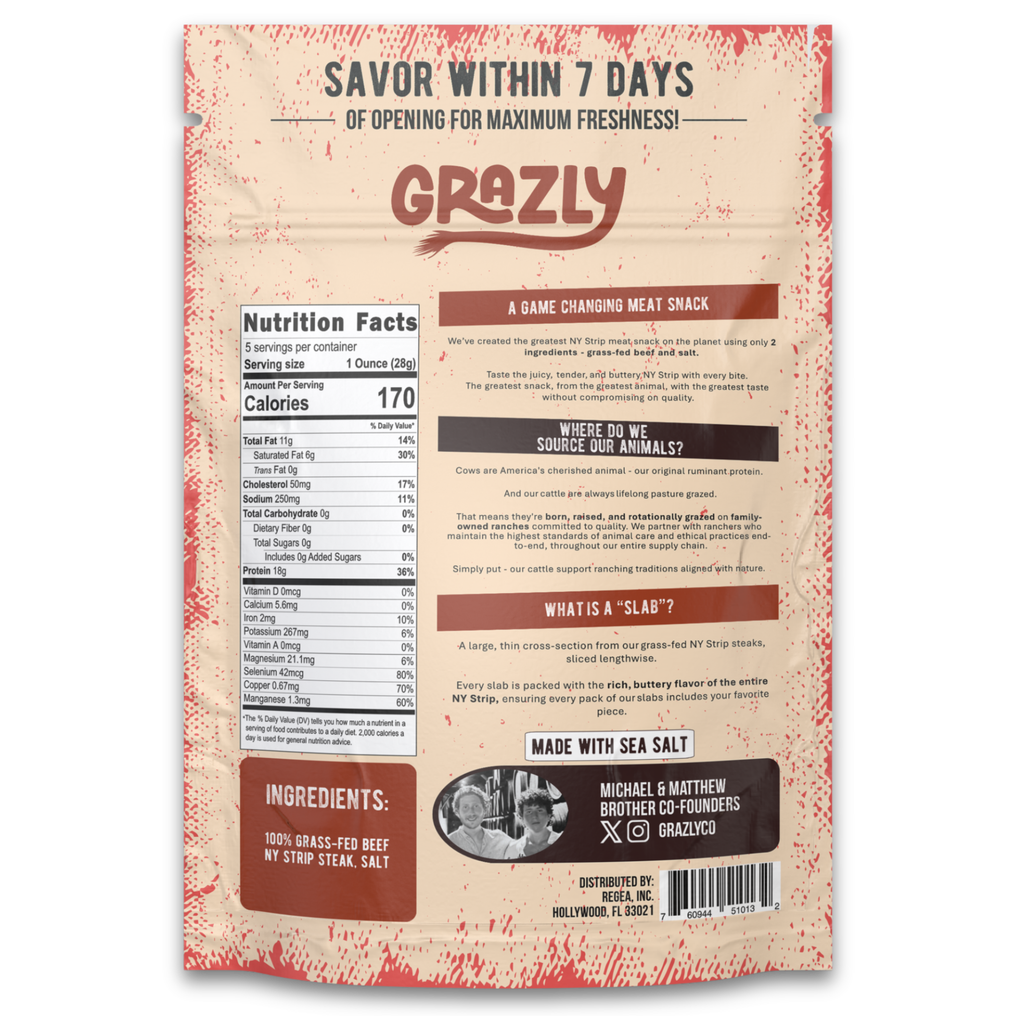 Beef NY Strip Slabs - 100% Grass-Fed and Finished