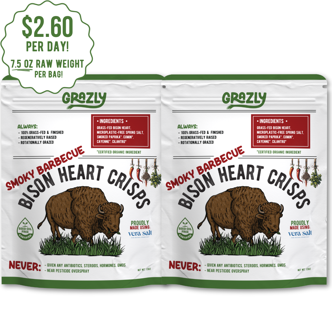 "Smoky Barbecue" Bison Heart Crisps - Organic Spices