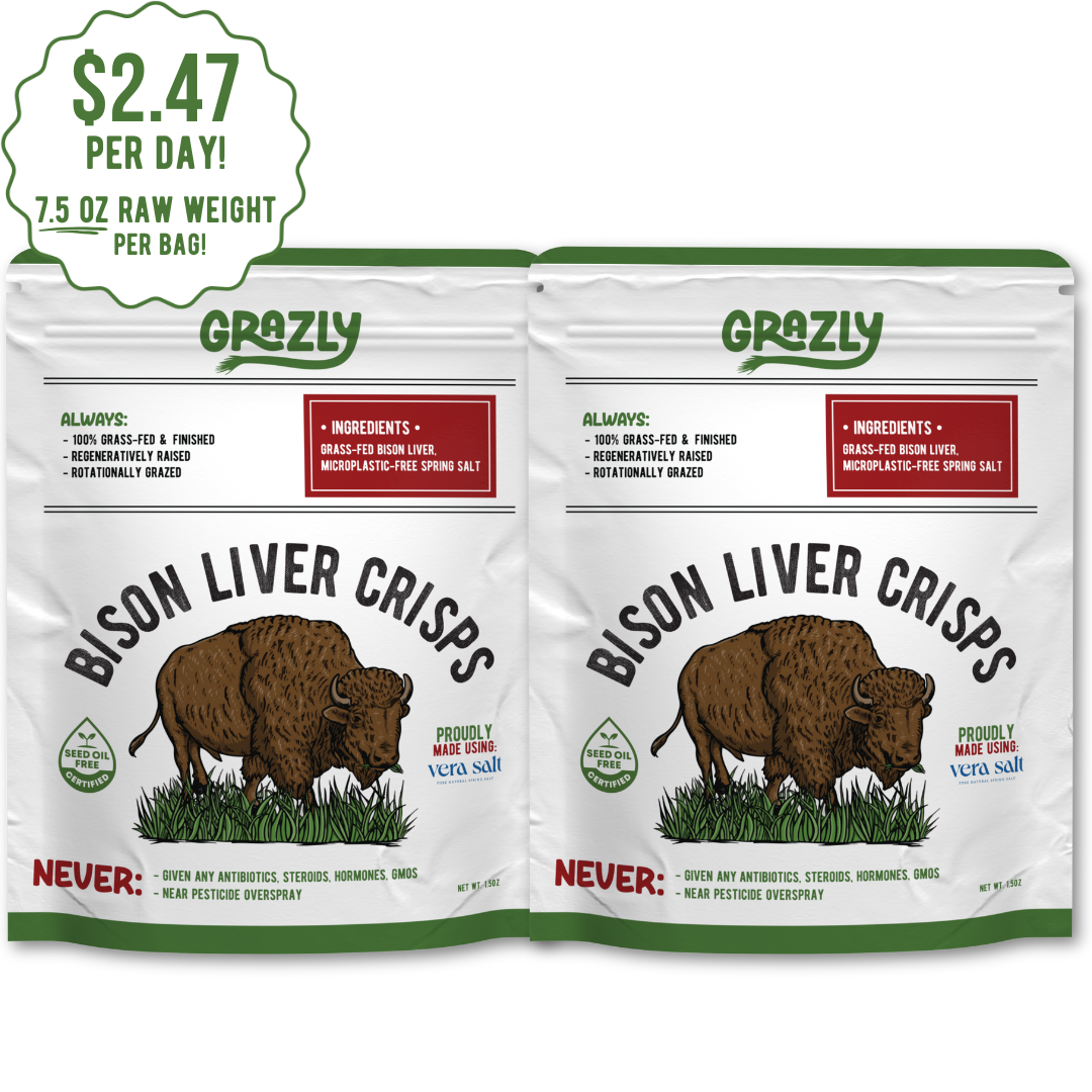 Bison Liver Crisps - 100% Grass-Fed/Finished