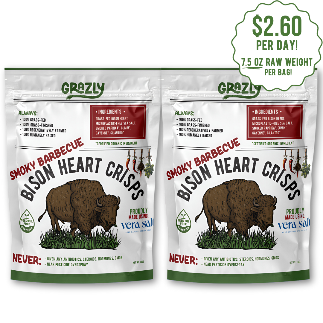 "Smoky Barbecue" Bison Heart Crisps - Organic Spices