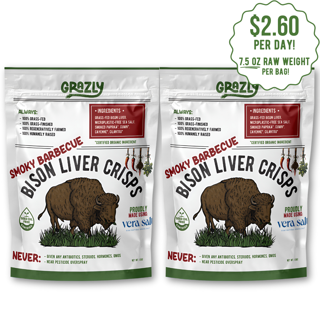 "Smoky Barbecue" Bison Liver Crisps - Organic Spices