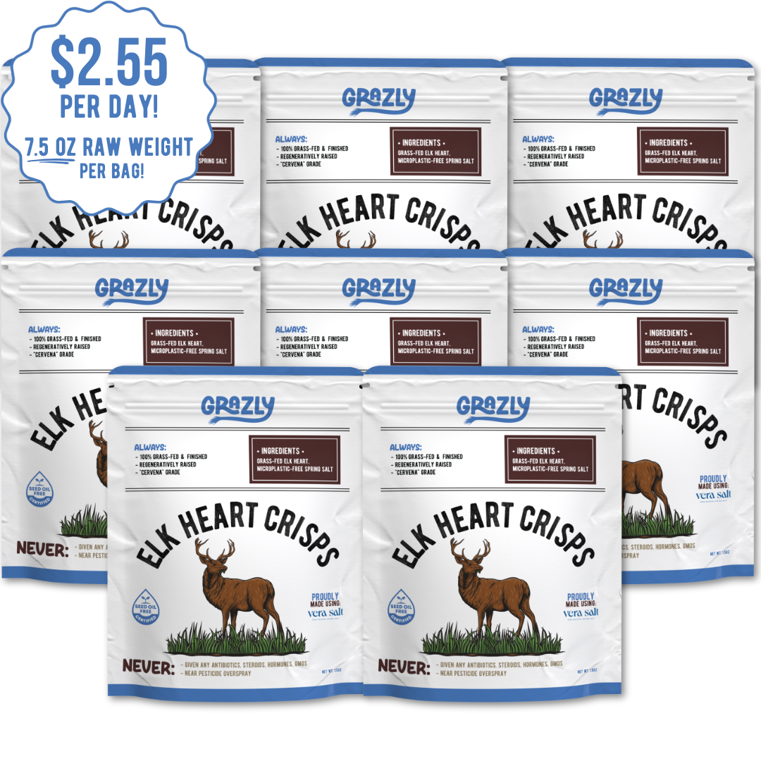 Elk Heart Crisps - 100% Grass-Fed/Finished