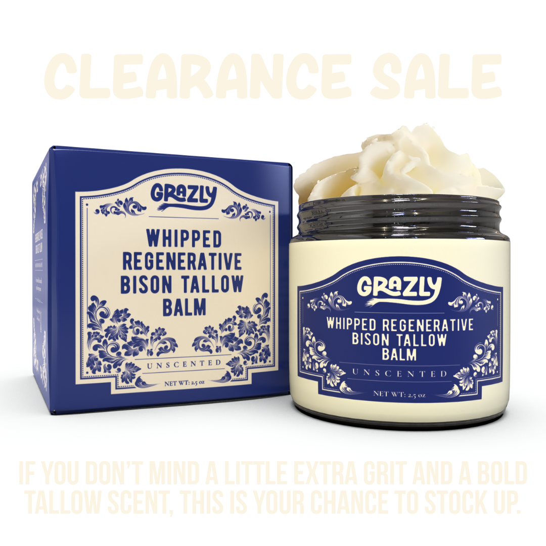 CLEARANCE: Bison Tallow & Manuka Honey Moisturizing Balm