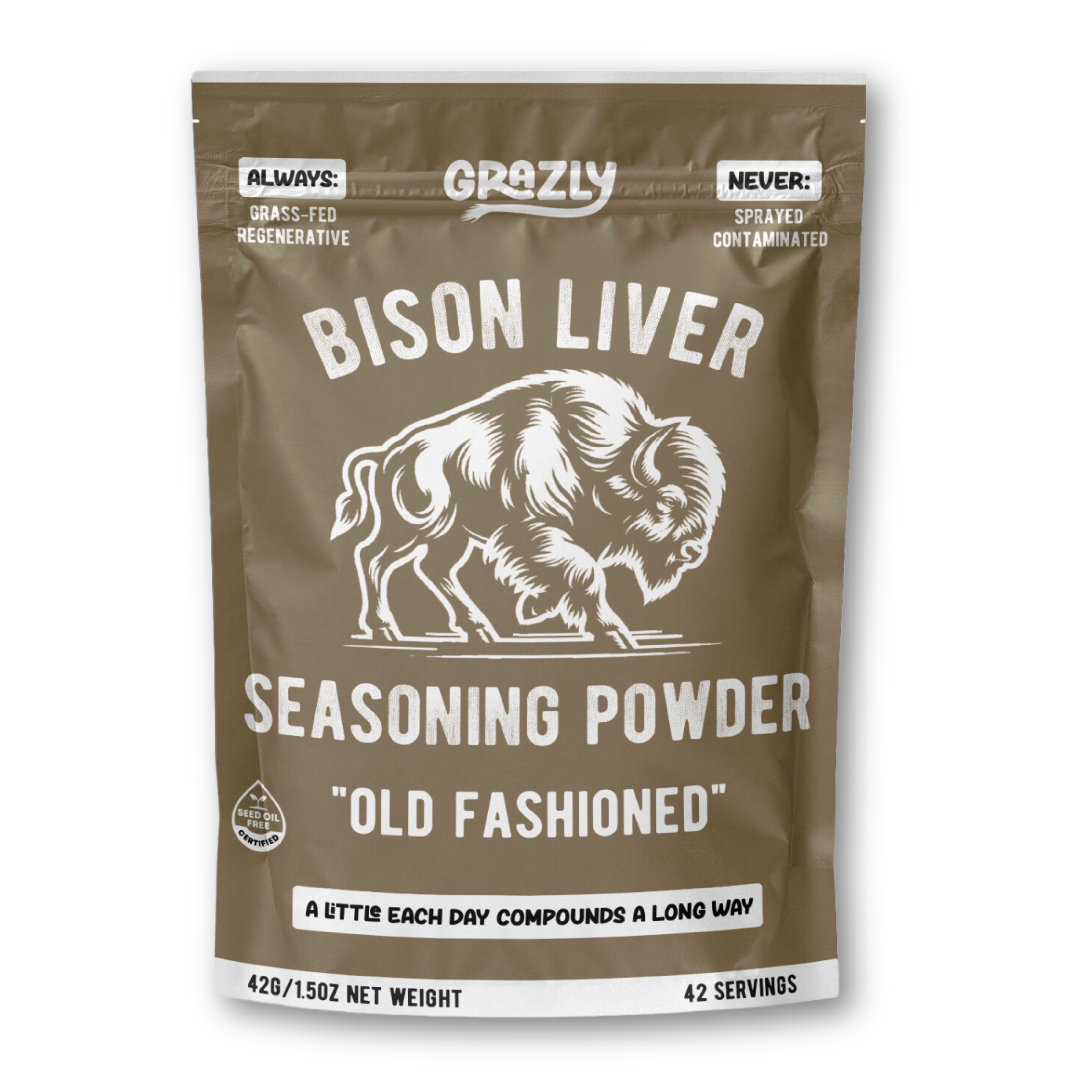 Bison Liver Seasoning Powder - 100% Grass-Fed & Regenerative