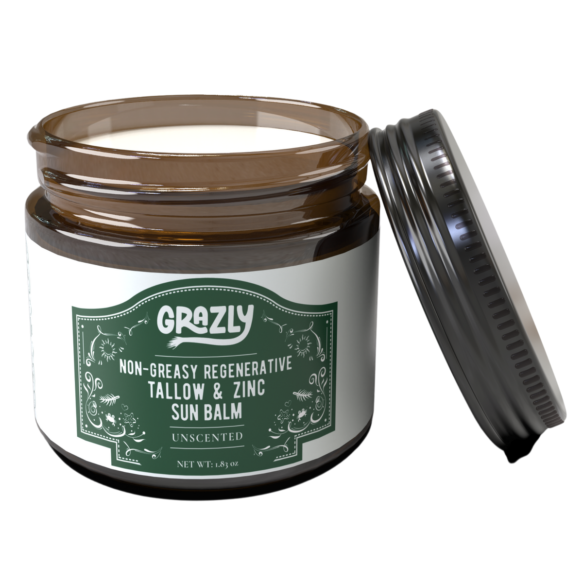 Regenerative Tallow & Zinc Sun Balm: Non-Toxic Mineral Sun