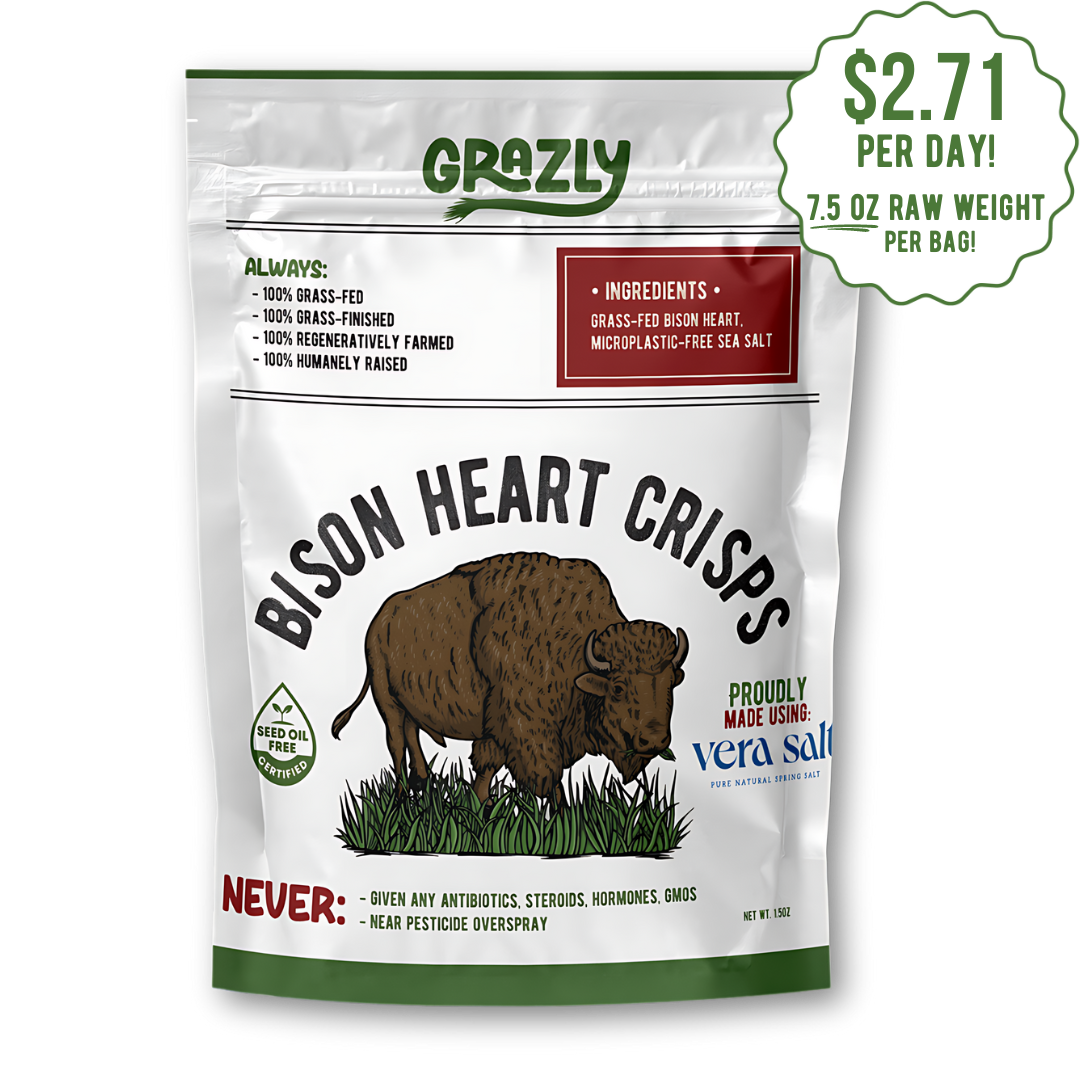 Bison Heart Crisps - 100% Grass-Fed/Finished