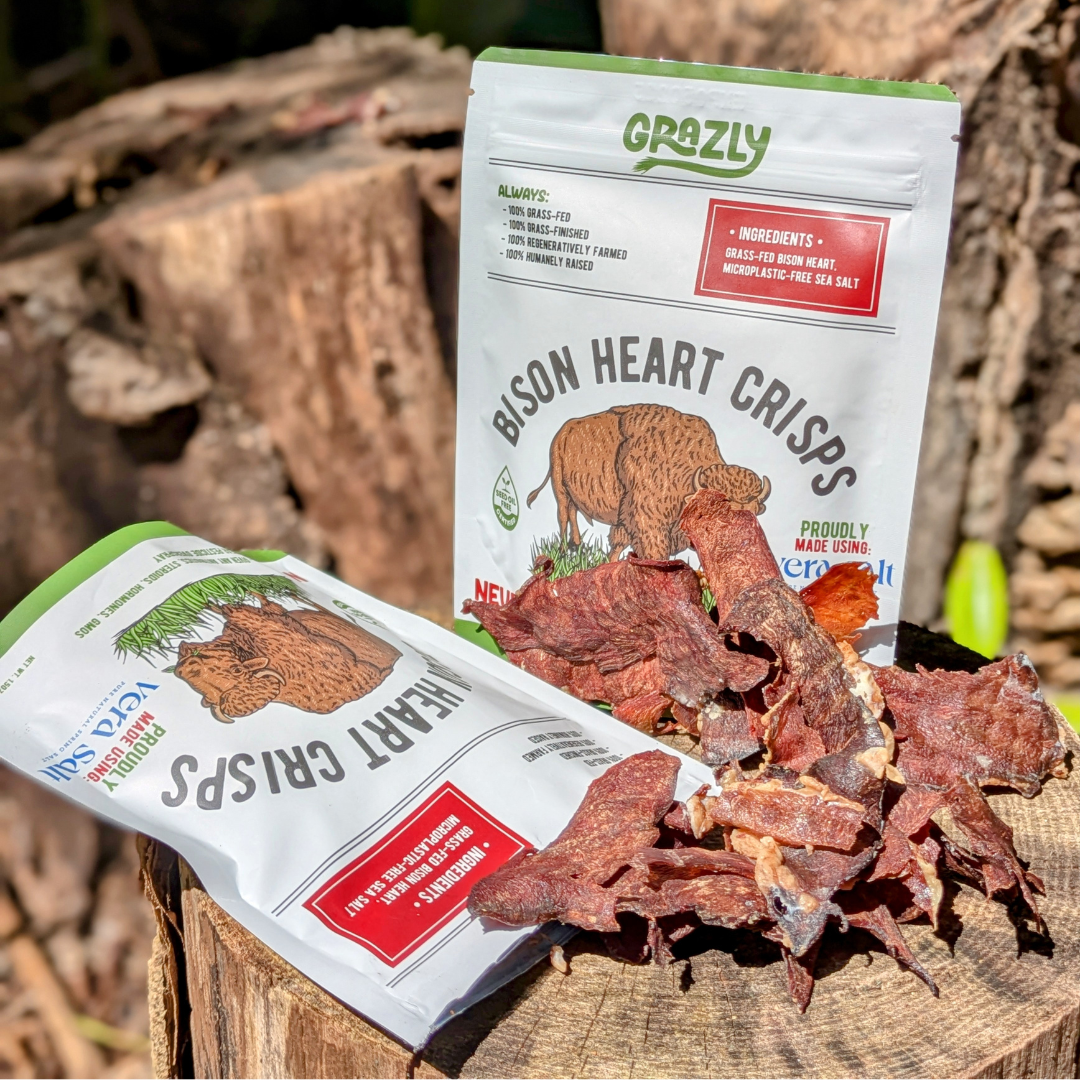 Bison Heart Crisps - 100% Grass-Fed/Finished