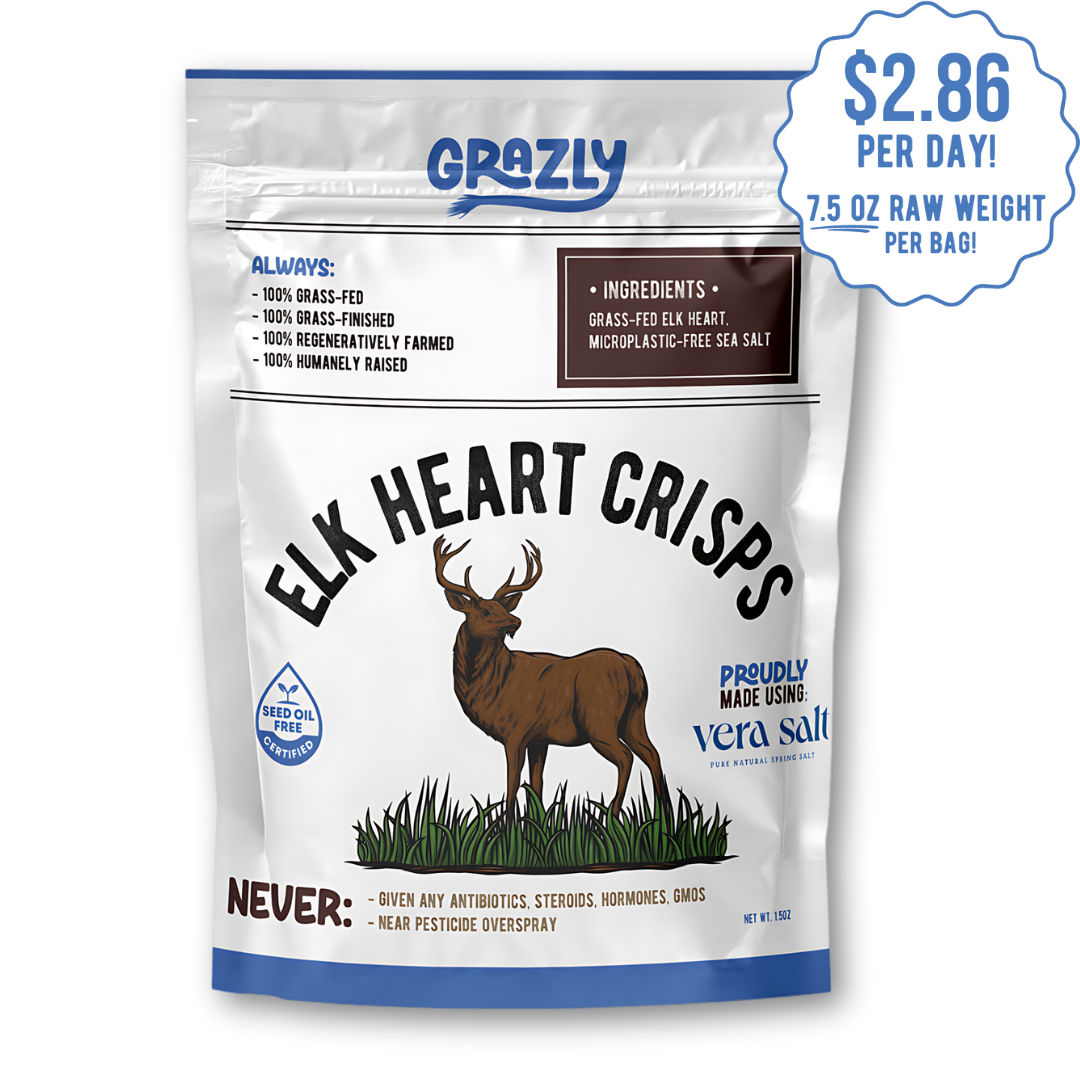 Elk Heart Crisps - 100% Grass-Fed/Finished