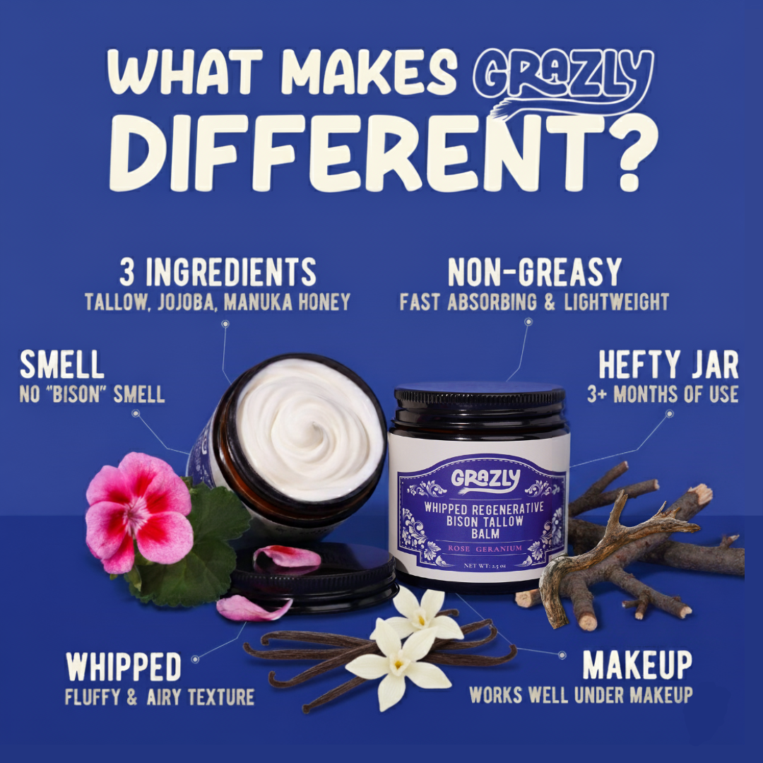 'Assorted natural balm products, coconut, and honeycomb displayed against a white background.'