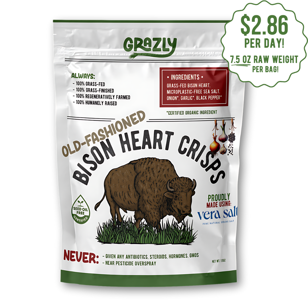 "Old Fashioned" Bison Heart Crisps - Organic Spices