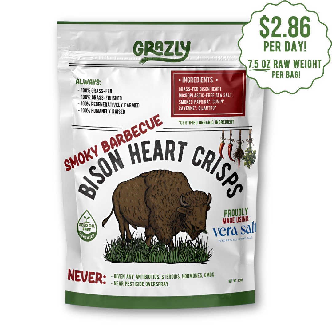 "Smoky Barbecue" Bison Heart Crisps - Organic Spices